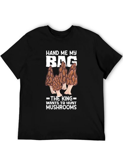 Camiseta Negra: El Rey Caza Setas