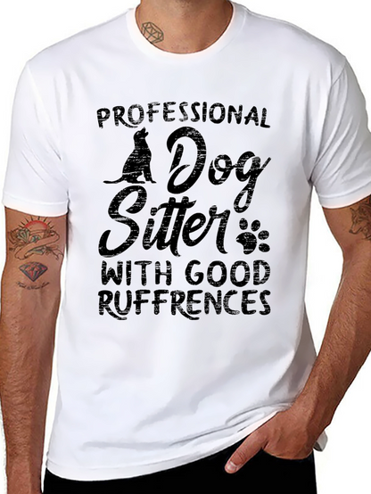 Camiseta Negra Unisex - Profesional Dog Sitter