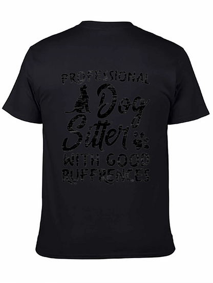 Camiseta Negra Unisex - Profesional Dog Sitter