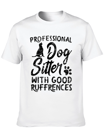 Camiseta Negra Unisex - Profesional Dog Sitter