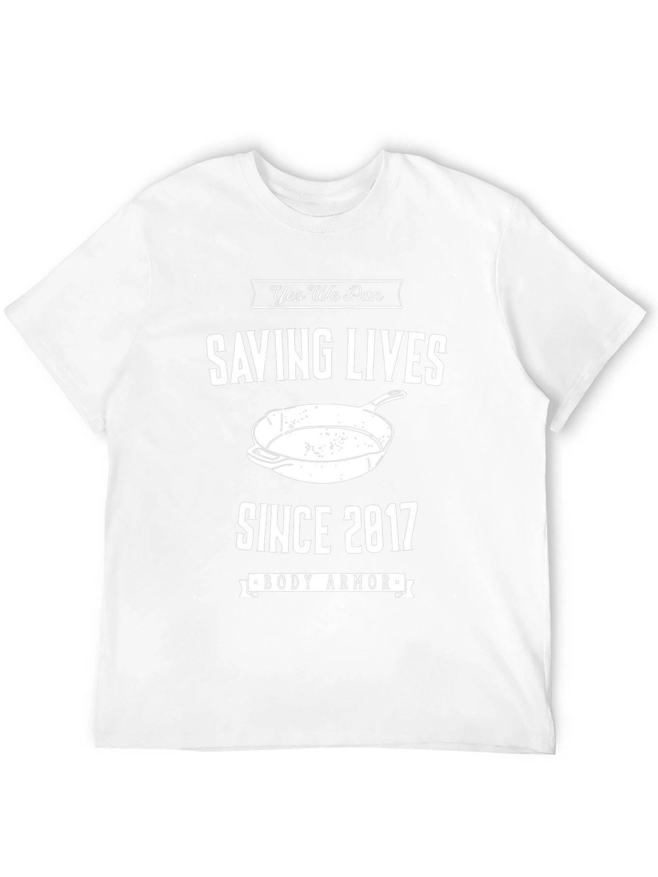 Camiseta Negra: Salvando Vidas con Sartén desde 2017