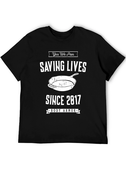 Camiseta Negra: Salvando Vidas con Sartén desde 2017
