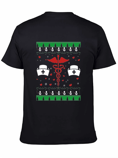 Camiseta Navideña con Diseño Médico