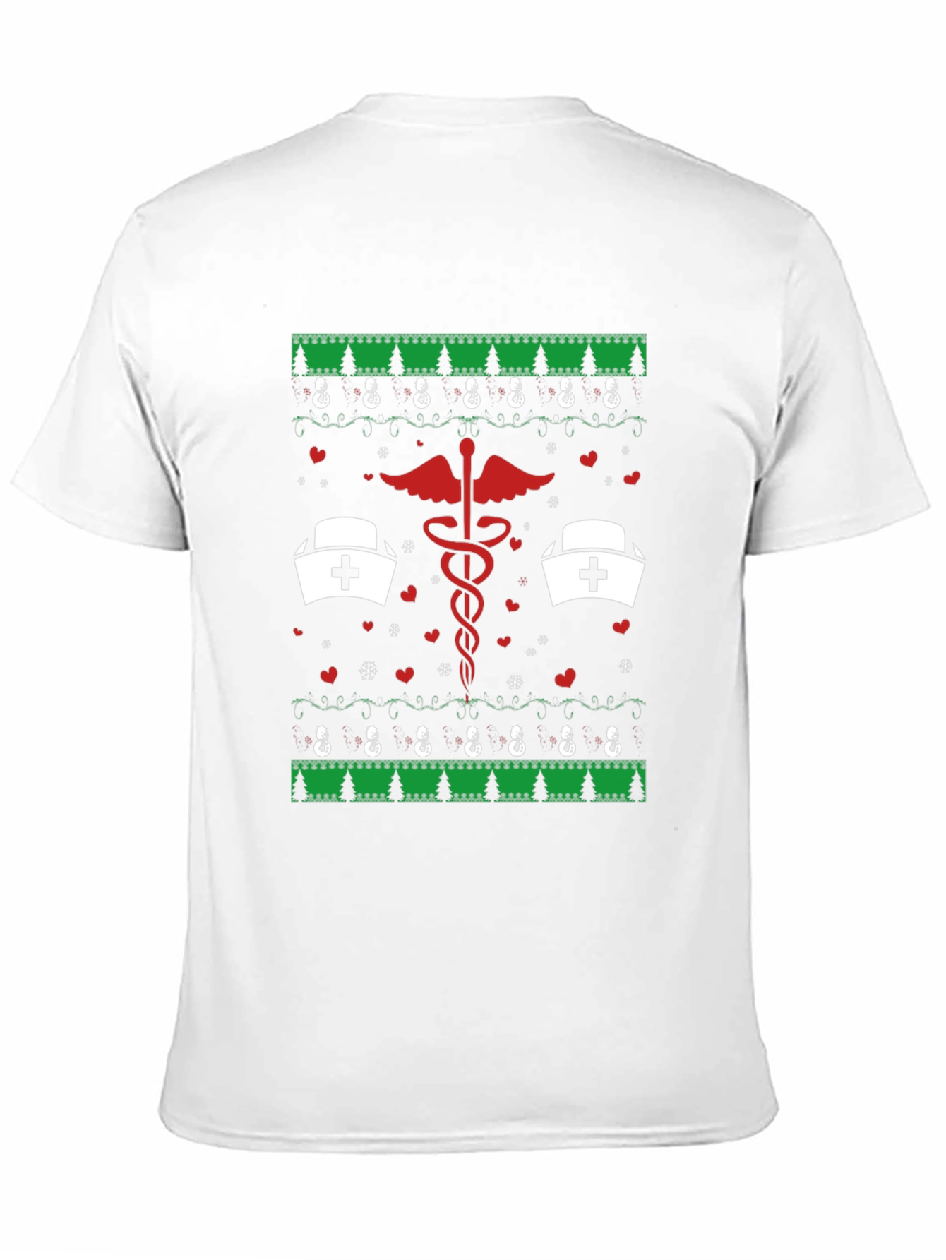 Camiseta Navideña con Diseño Médico