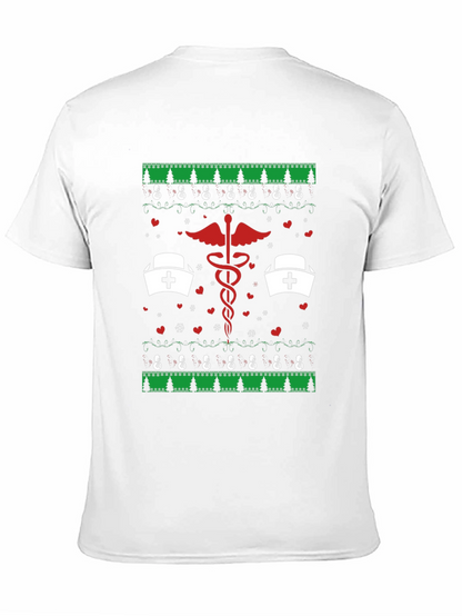 Camiseta Navideña con Diseño Médico