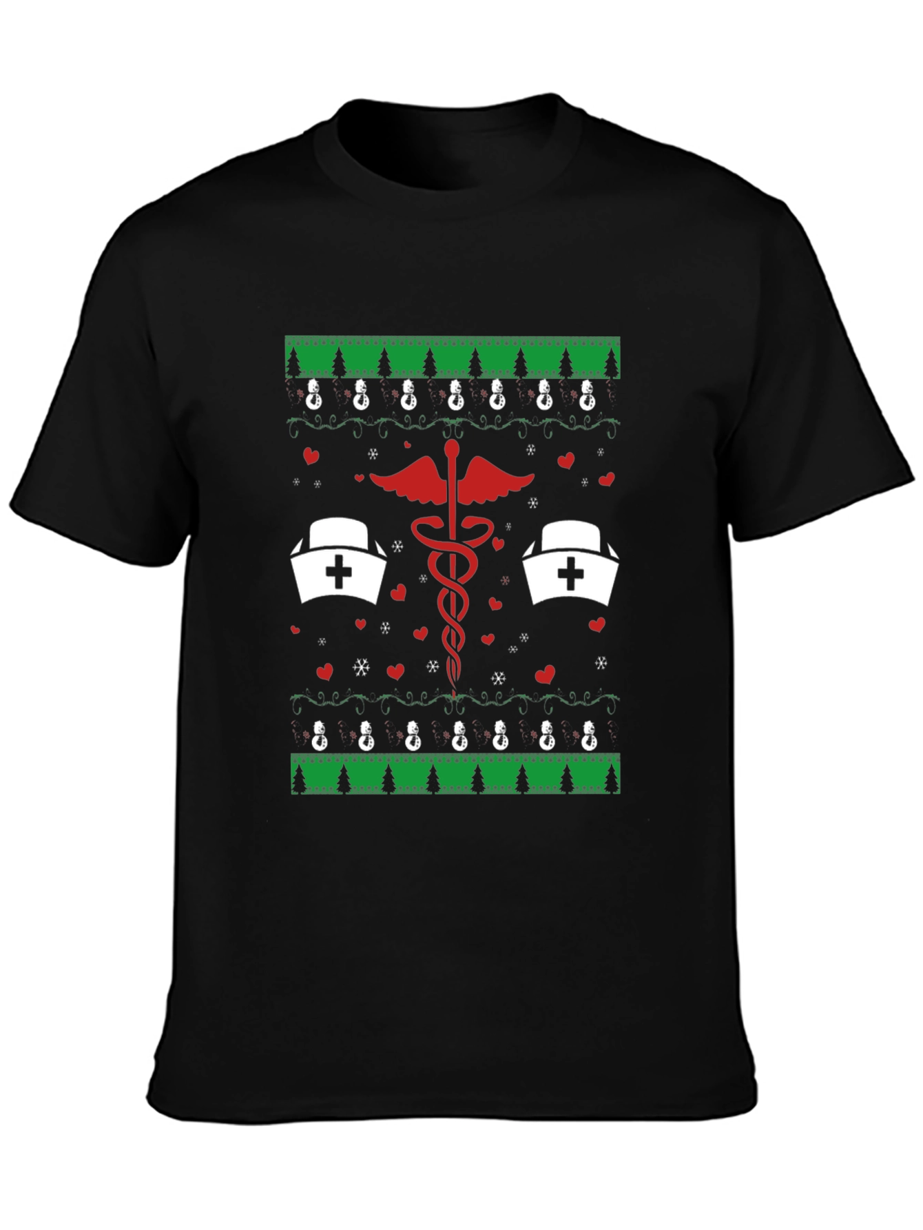 Camiseta Navideña con Diseño Médico