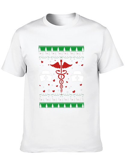 Camiseta Navideña con Diseño Médico