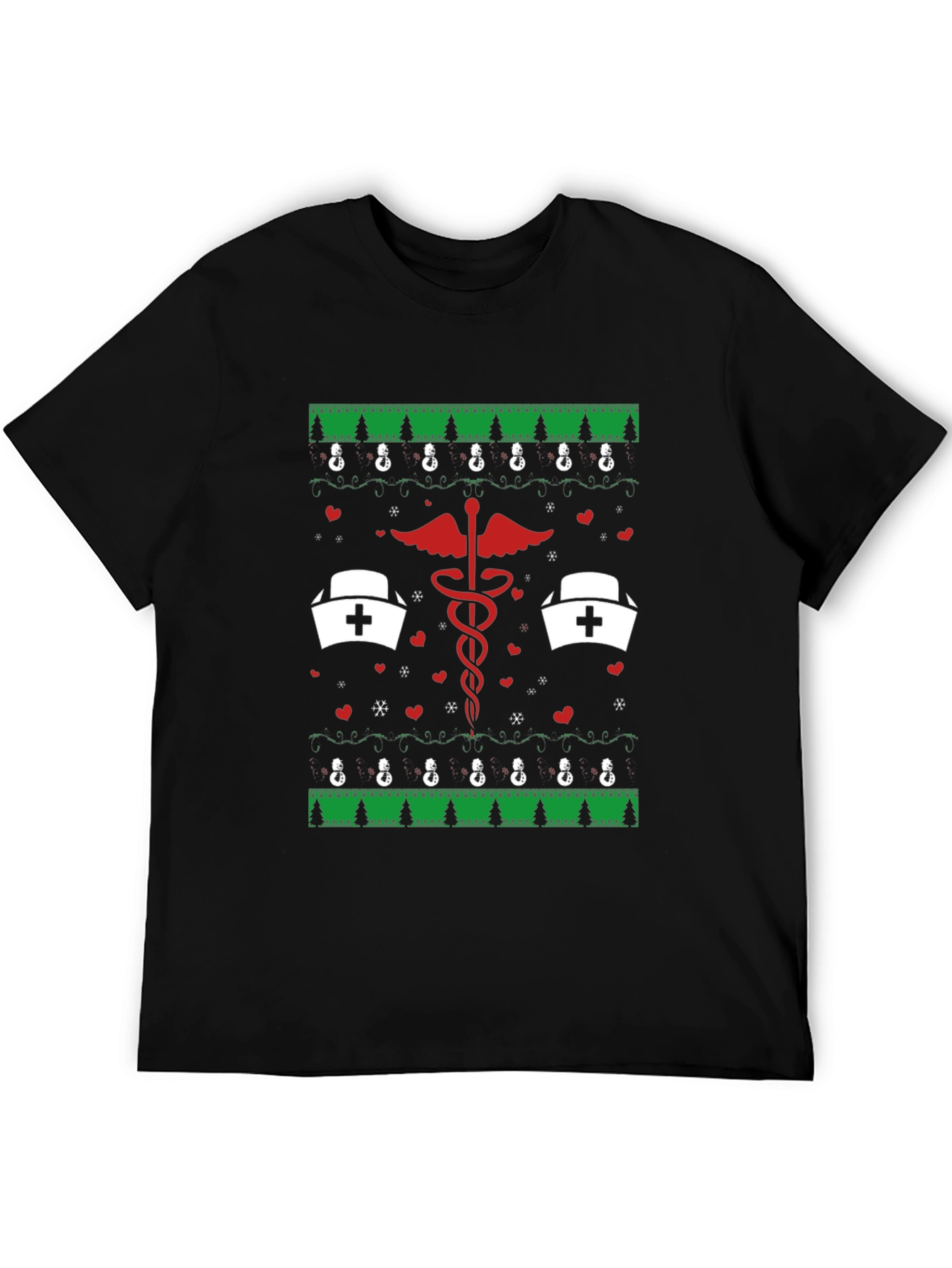 Camiseta Navideña con Diseño Médico