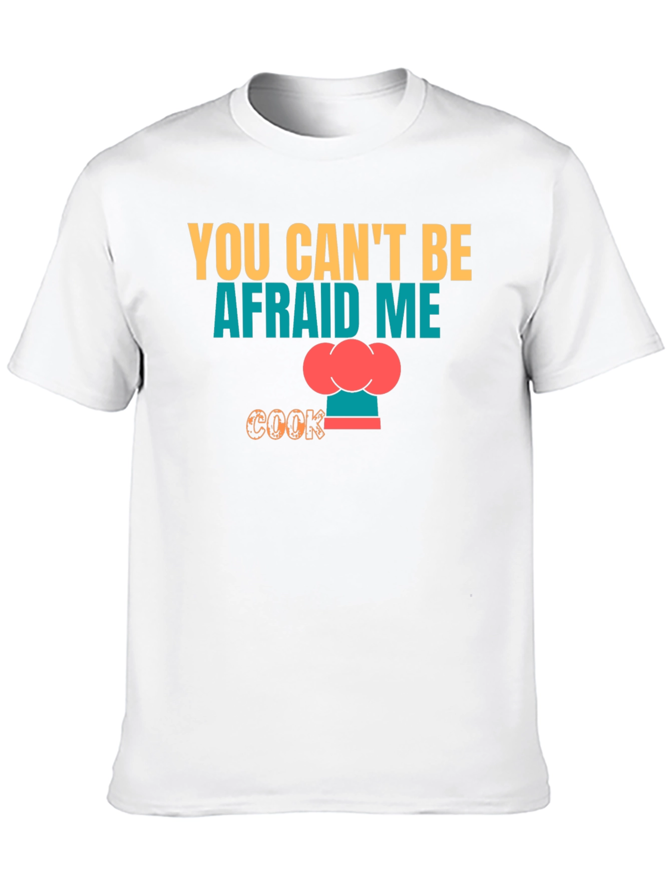 Camiseta Negra No Me Tengas Miedo Cocino