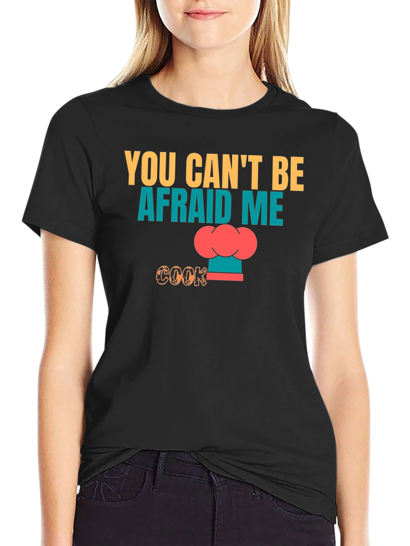 Camiseta Negra No Me Tengas Miedo Cocino