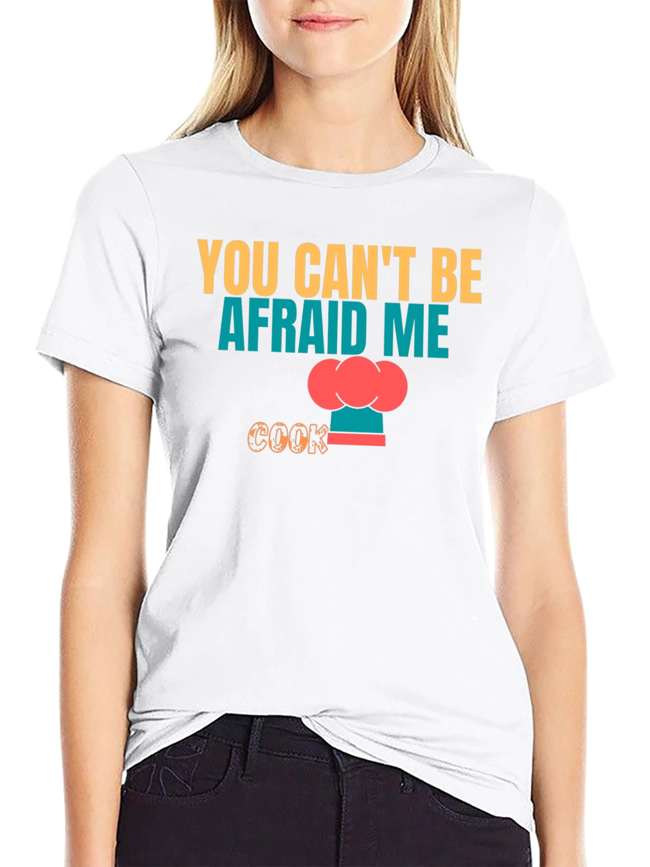 Camiseta Negra No Me Tengas Miedo Cocino