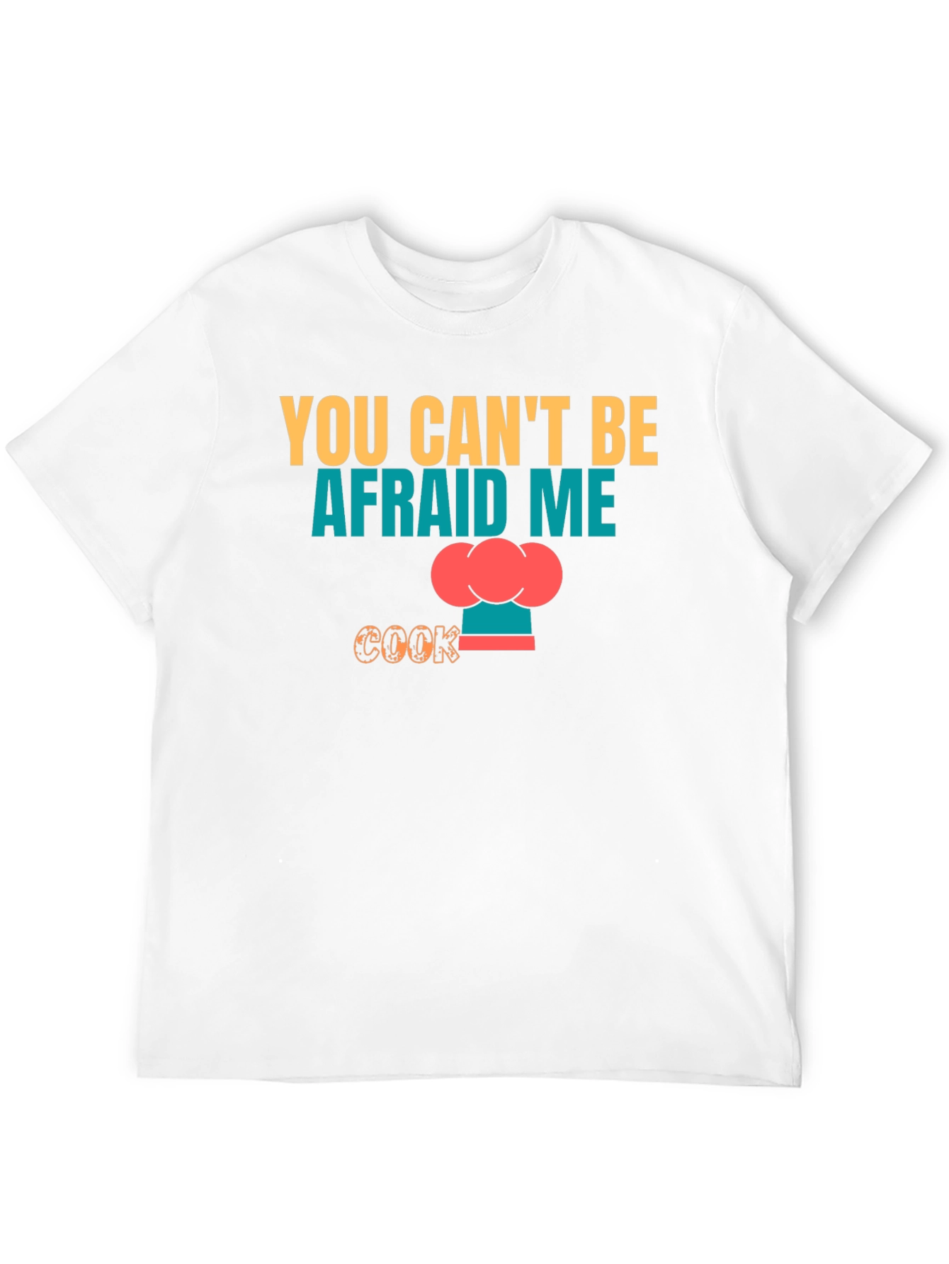 Camiseta Negra No Me Tengas Miedo Cocino