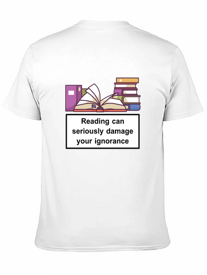Camiseta Negra: Leer Daña la Ignorancia