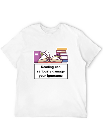 Camiseta Negra: Leer Daña la Ignorancia