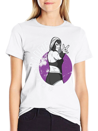 Camiseta Negra Baddie Lucha Libre