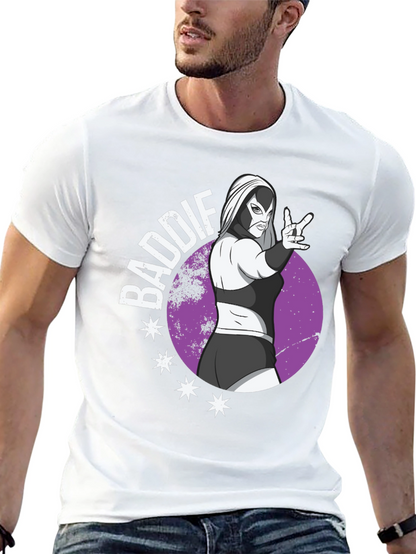 Camiseta Negra Baddie Lucha Libre