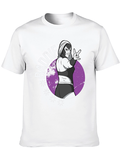 Camiseta Negra Baddie Lucha Libre