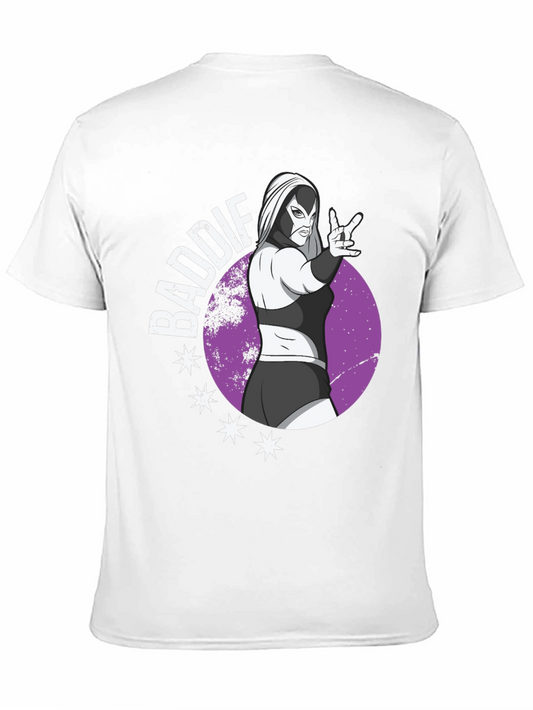 Camiseta Negra Baddie Lucha Libre