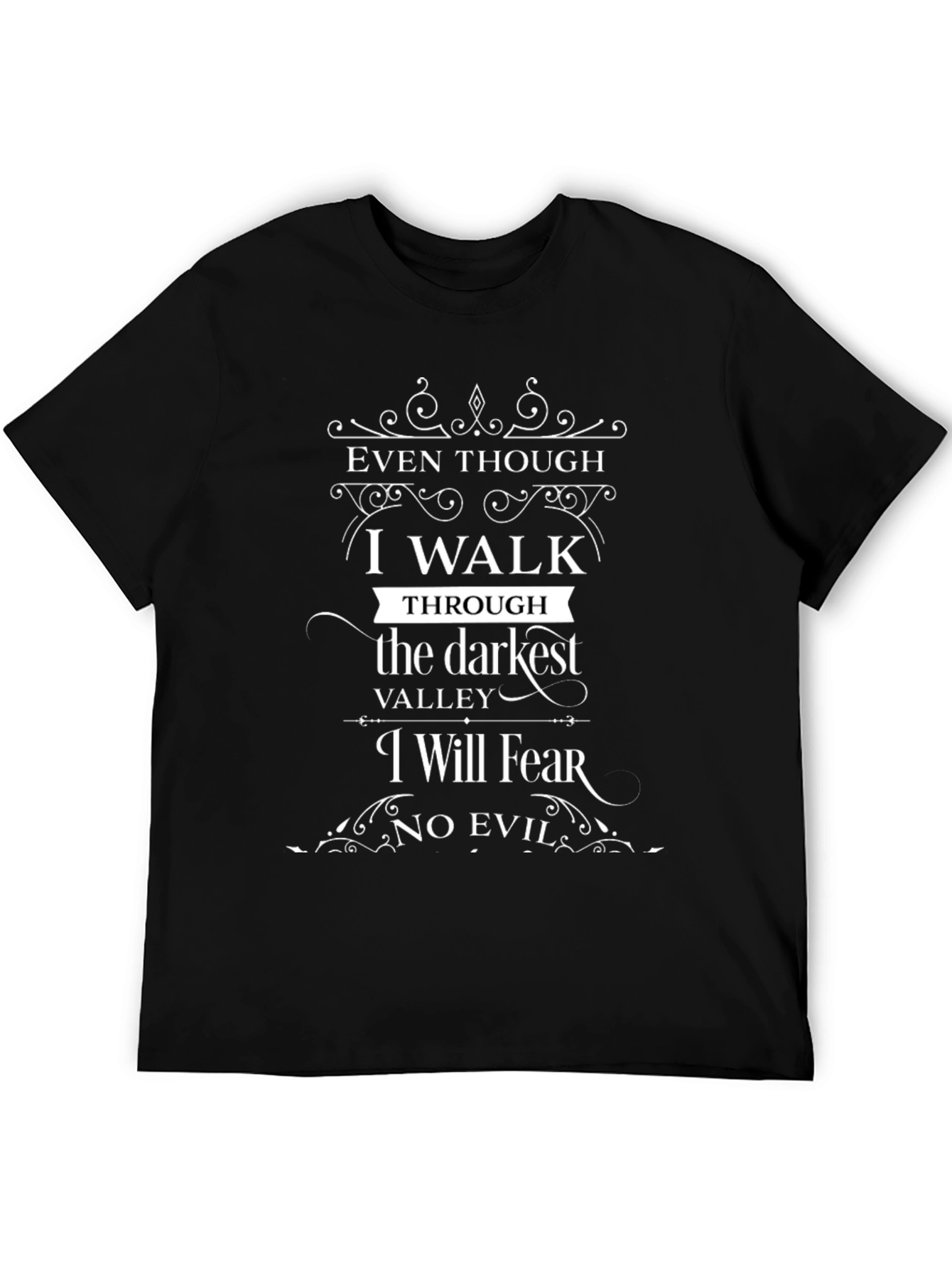 Camiseta Negra: Aunque Camine en Valle Oscuro