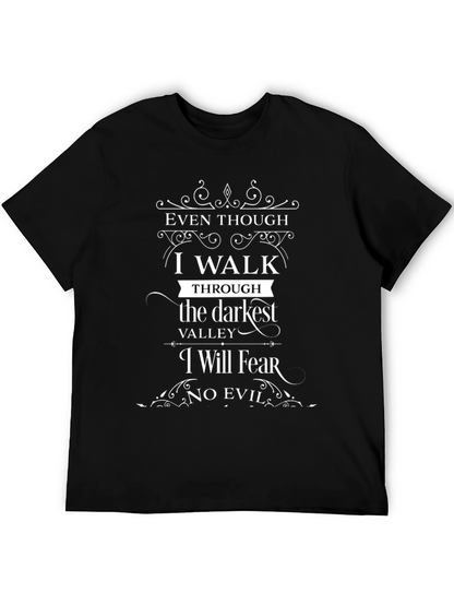 Camiseta Negra: Aunque Camine en Valle Oscuro