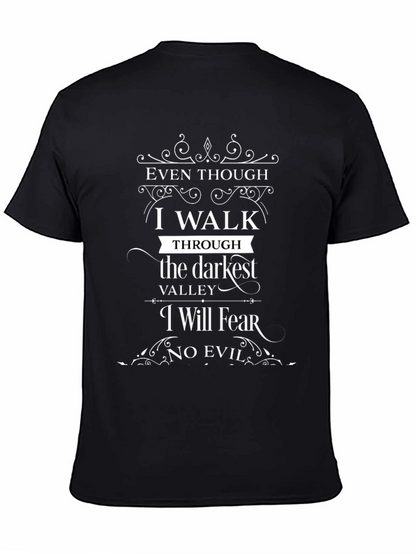 Camiseta Negra: Aunque Camine en Valle Oscuro