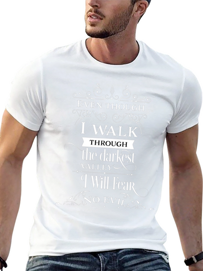 Camiseta Negra: Aunque Camine en Valle Oscuro
