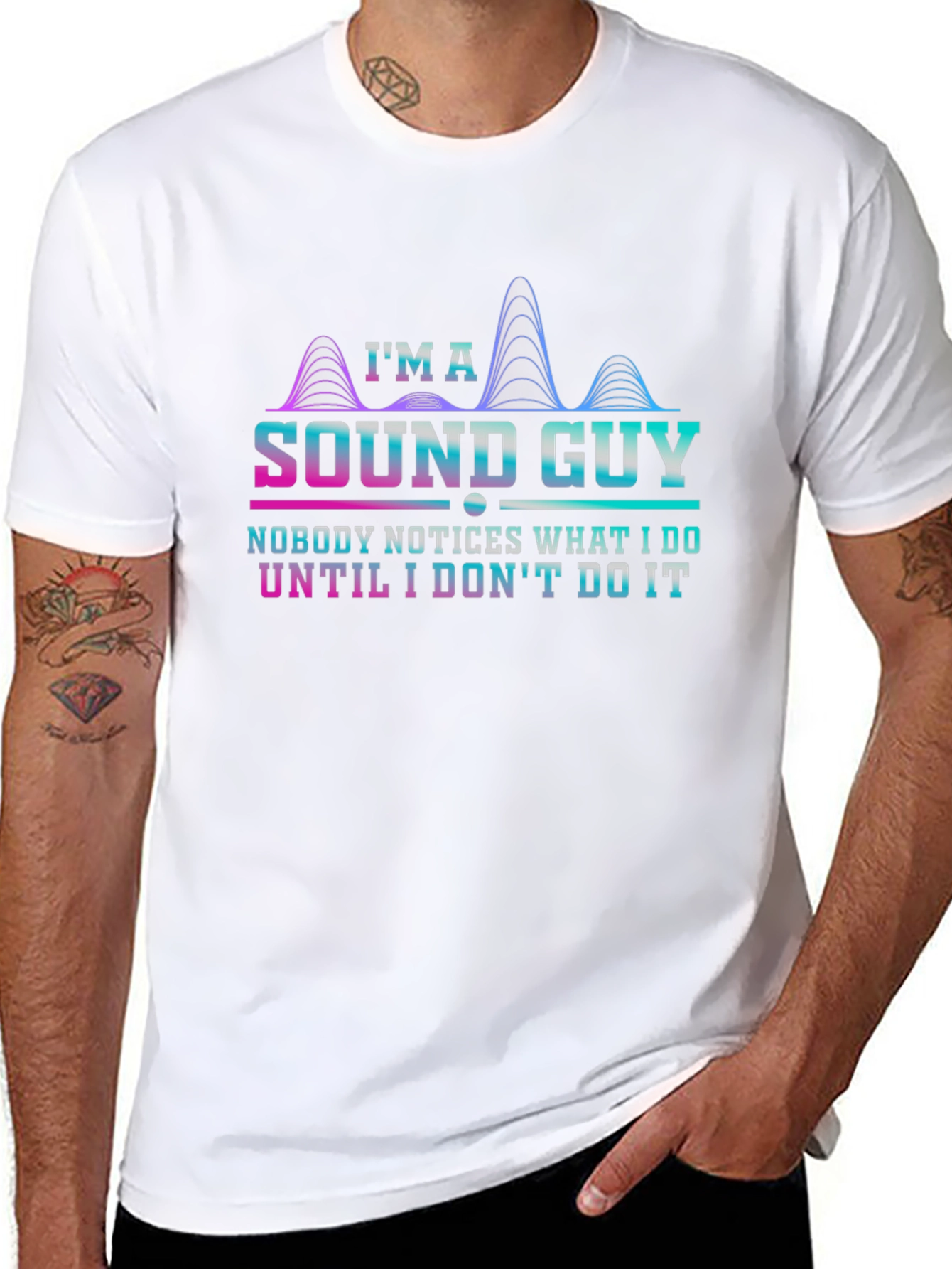 Camiseta Negra Soy un técnico de sonido
