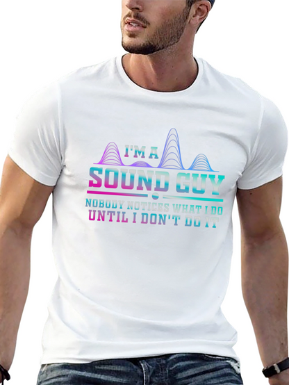 Camiseta Negra Soy un técnico de sonido