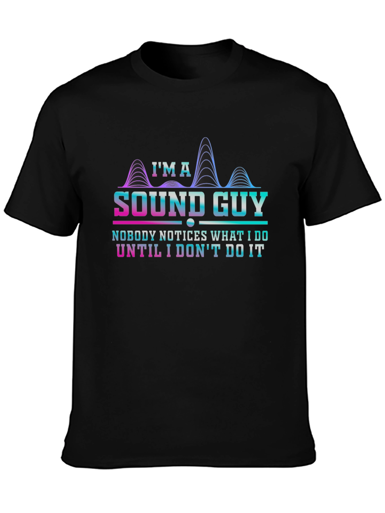 Camiseta Negra Soy un técnico de sonido