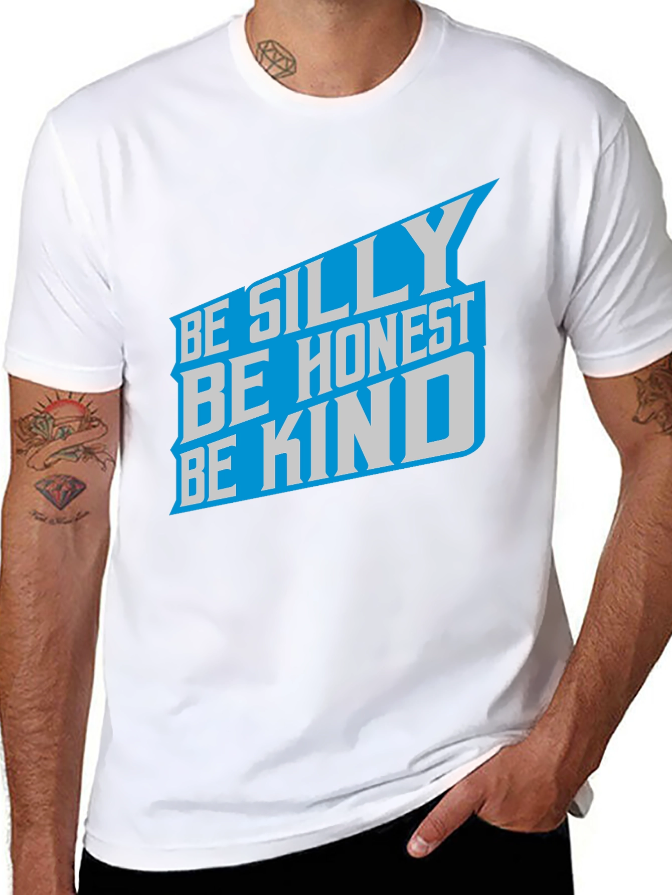 Camiseta Negra: Sé Tonto Sé Honesto Sé Amable