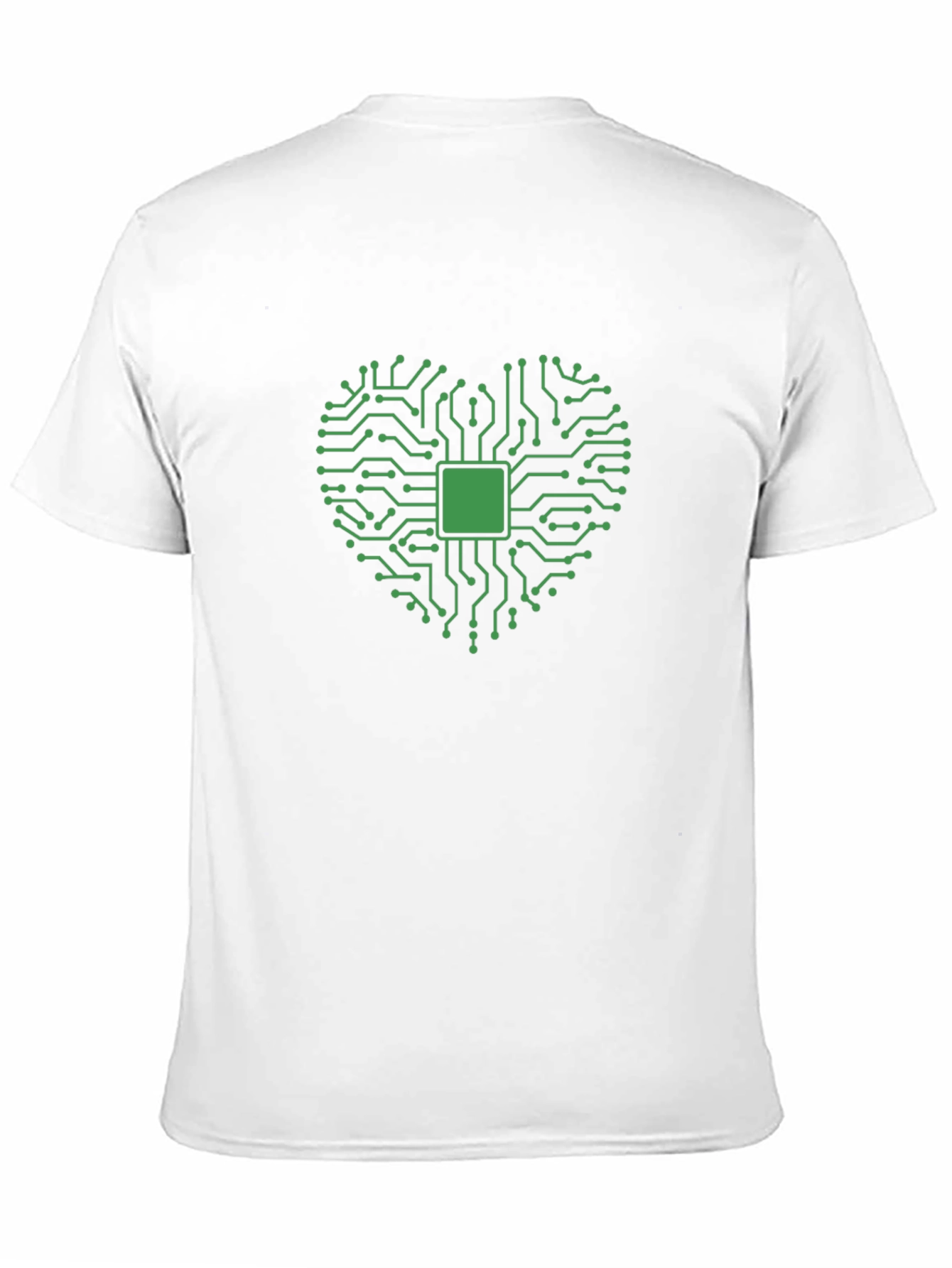 Camiseta Negra Corazón Tecnológico