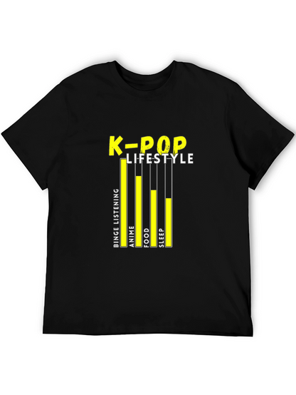 Camiseta Negra K-Pop Lifestyle
