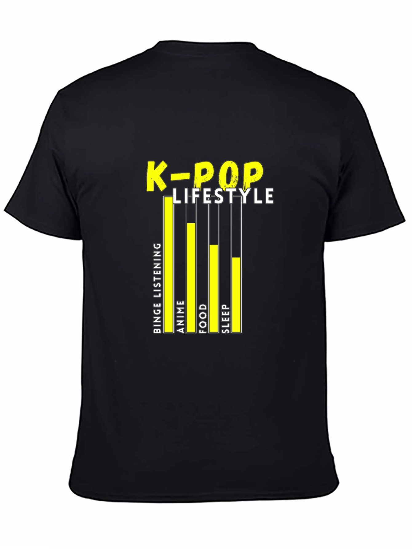 Camiseta Negra K-Pop Lifestyle