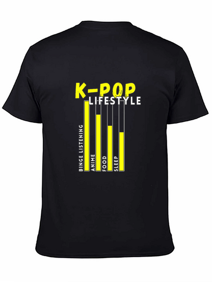 Camiseta Negra K-Pop Lifestyle