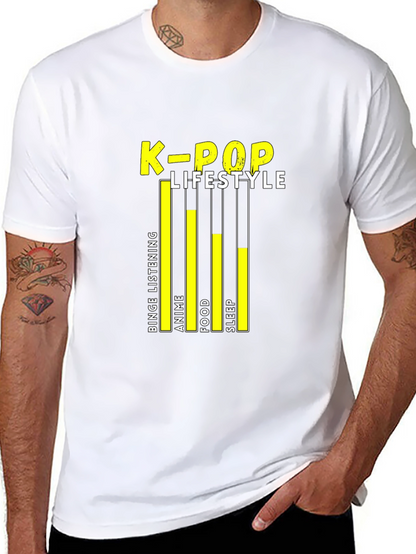 Camiseta Negra K-Pop Lifestyle