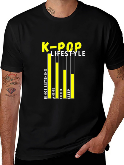 Camiseta Negra K-Pop Lifestyle