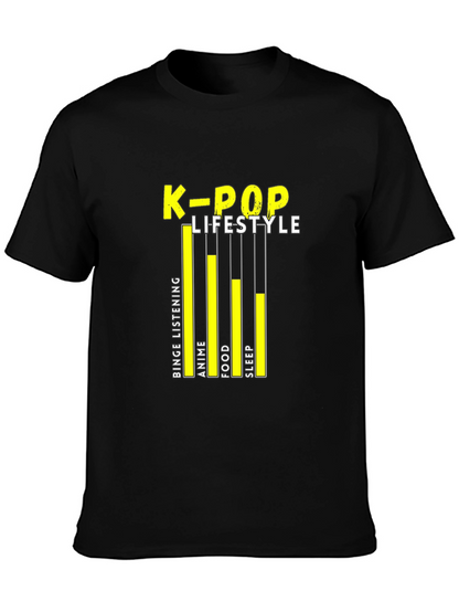 Camiseta Negra K-Pop Lifestyle