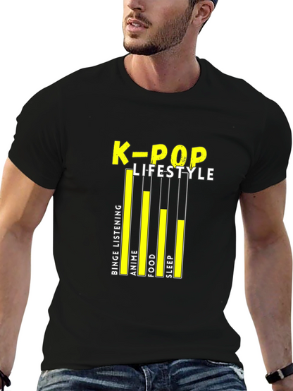 Camiseta Negra K-Pop Lifestyle