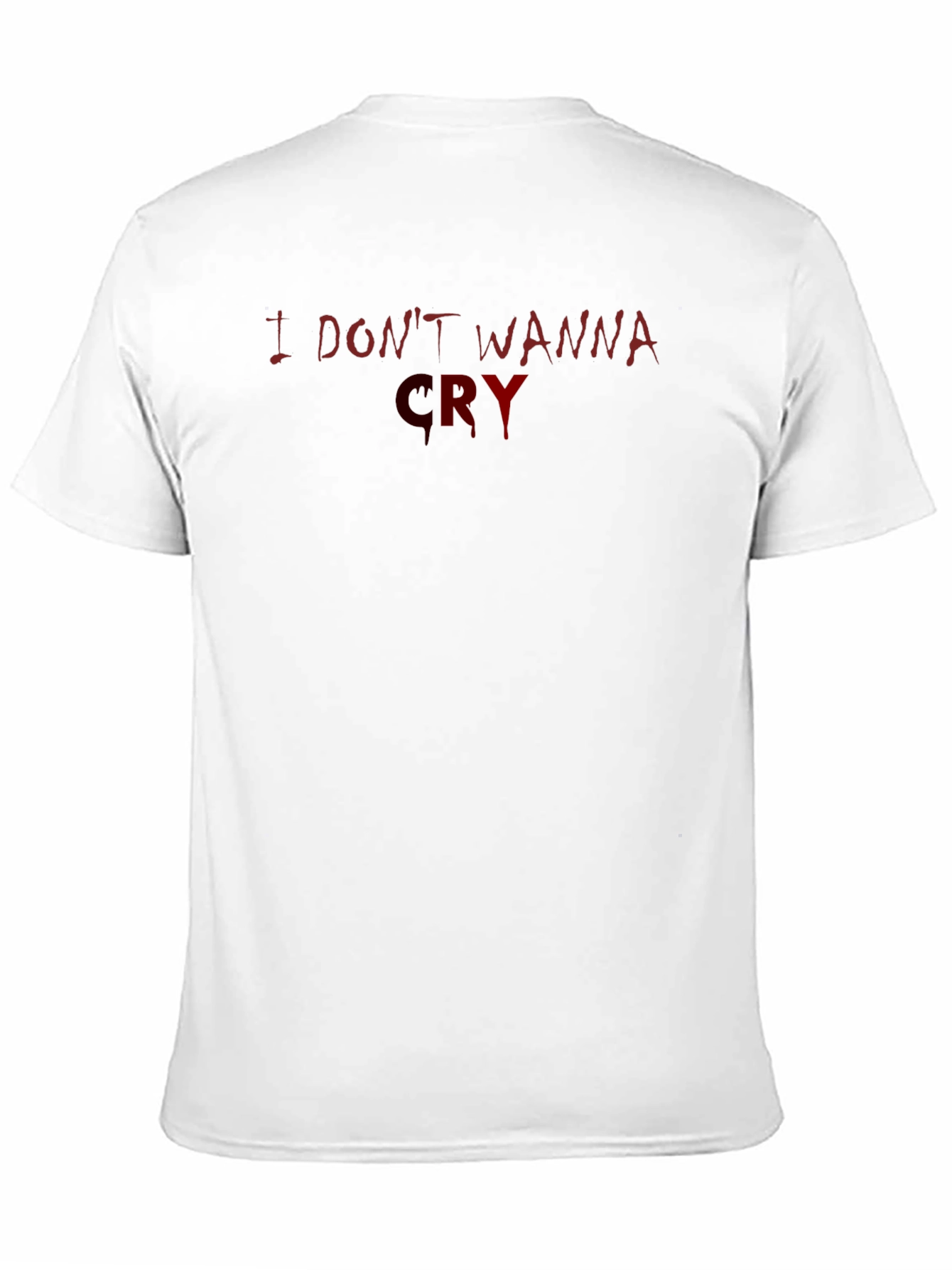 Camiseta Negra I Dont Wanna Cry para Hombre