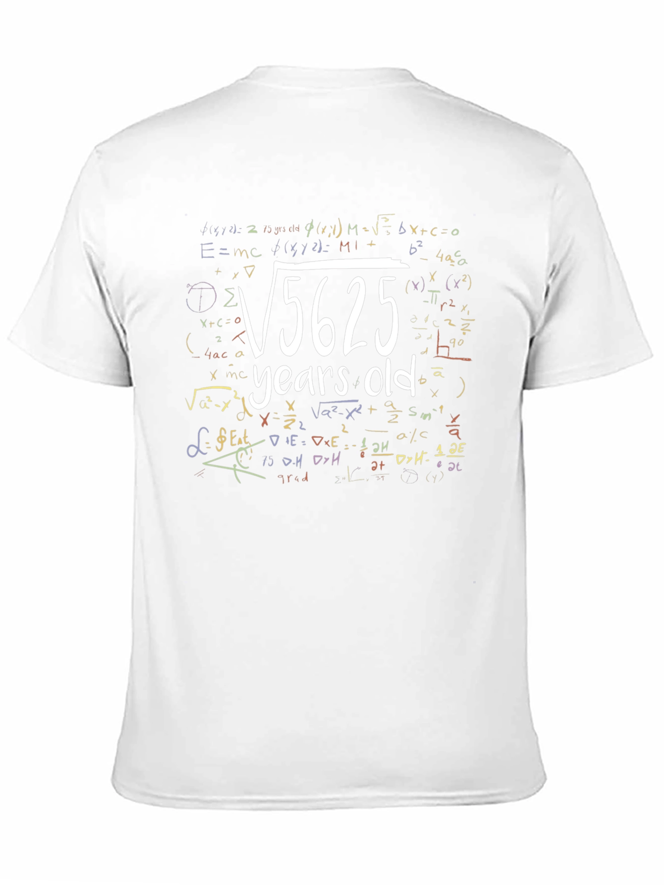 Camiseta Negra Raíz Cuadrada 5625 Años