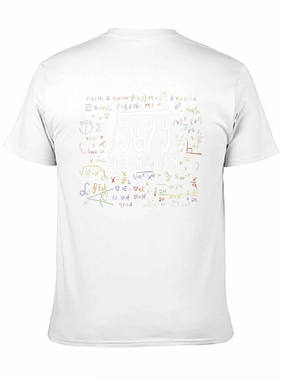 Camiseta Negra Raíz Cuadrada 5625 Años