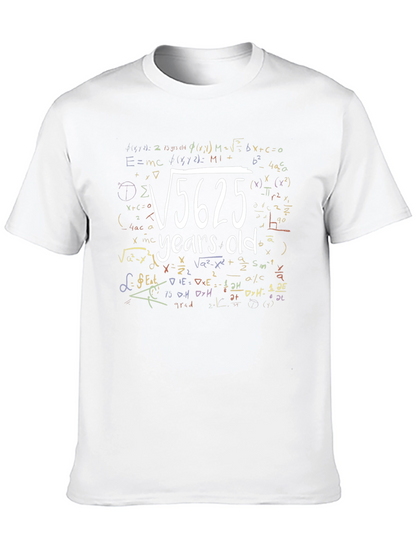 Camiseta Negra Raíz Cuadrada 5625 Años