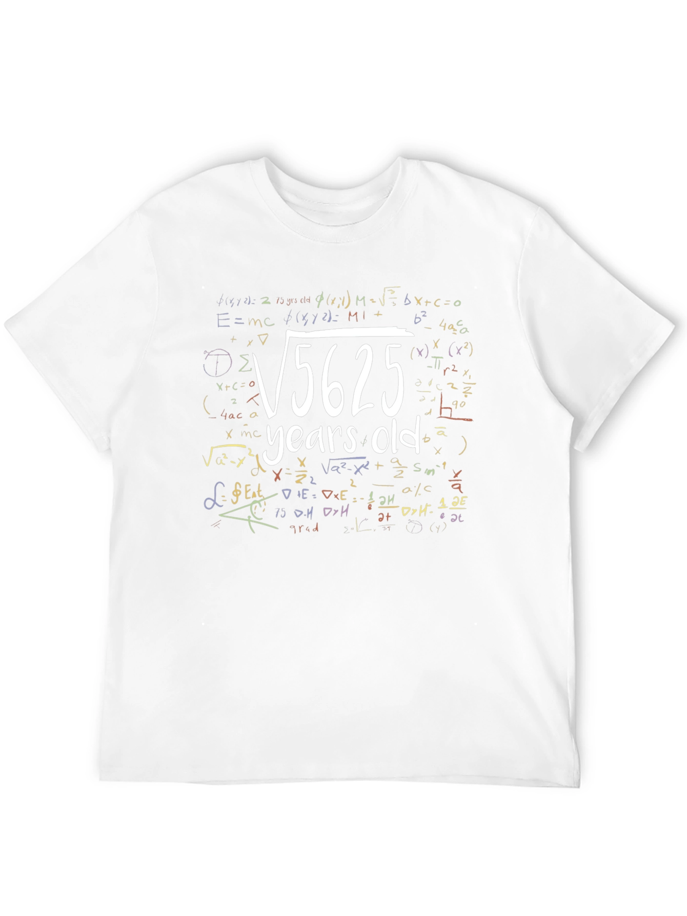 Camiseta Negra Raíz Cuadrada 5625 Años
