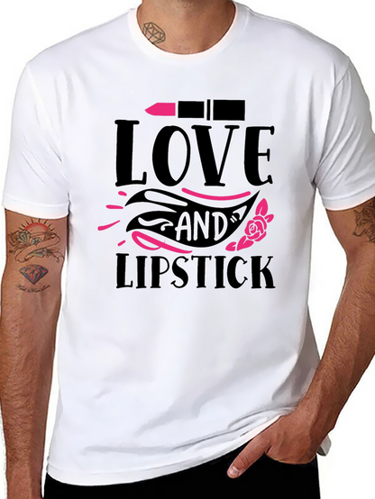 Camiseta Negra Love and Lipstick