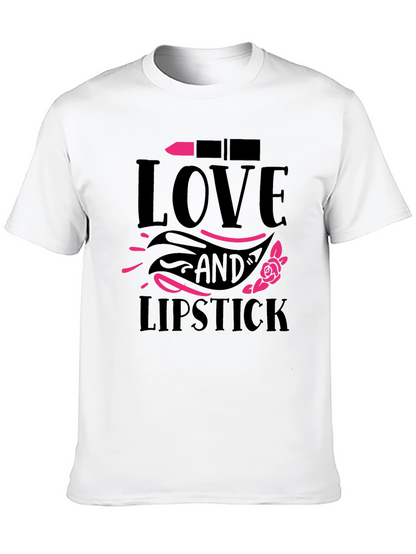 Camiseta Negra Love and Lipstick