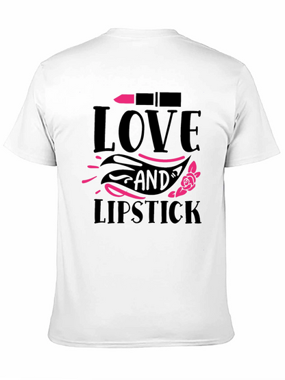 Camiseta Negra Love and Lipstick