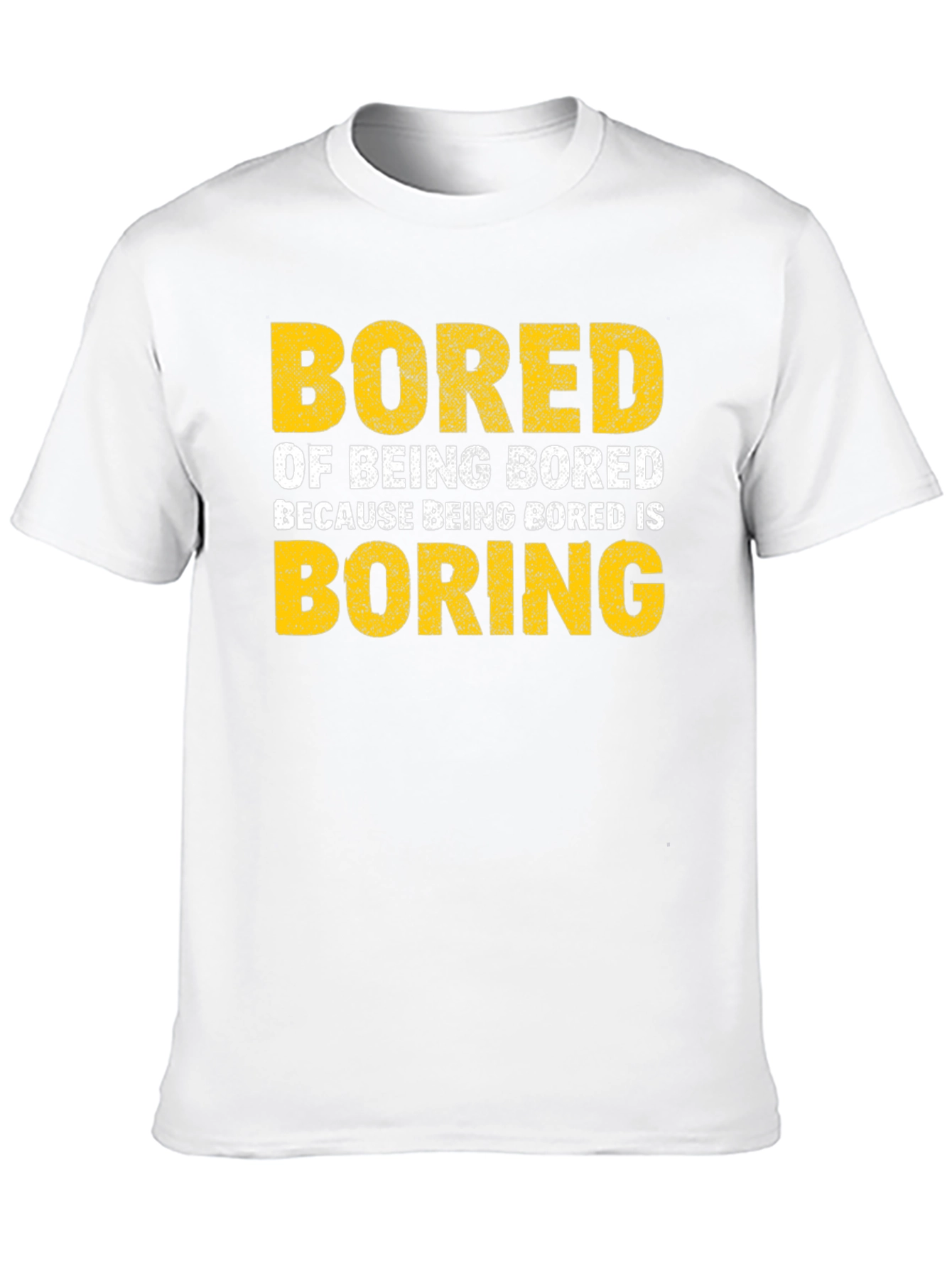 Camiseta Negra con Texto Bored Boring