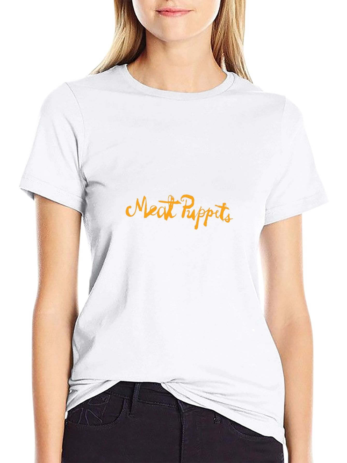 Camiseta Negra Meat Puppets - Estilo Casual y Cómoda