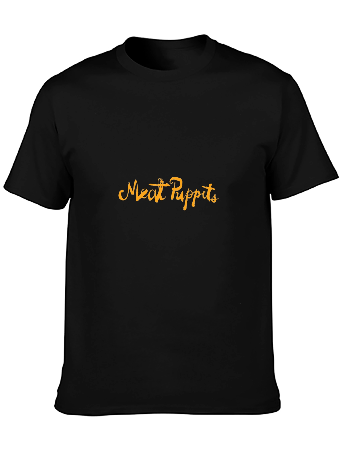 Camiseta Negra Meat Puppets - Estilo Casual y Cómoda