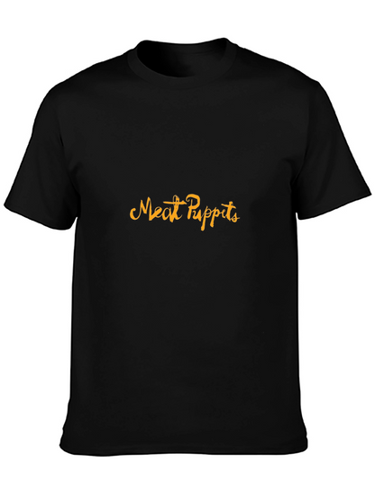 Camiseta Negra Meat Puppets - Estilo Casual y Cómoda